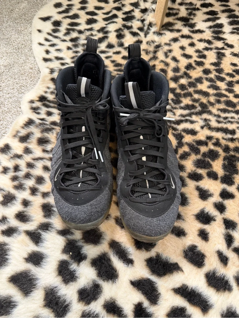 Nike Air Foamposite Pro Wool Fleece 2017 624041-007 Mens Sz 13